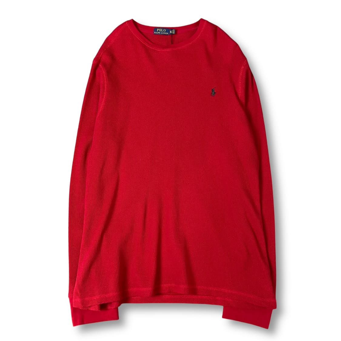 폴로랄프로렌 그린포니 레드 와플 긴팔 니트 XXL 상품이미지1