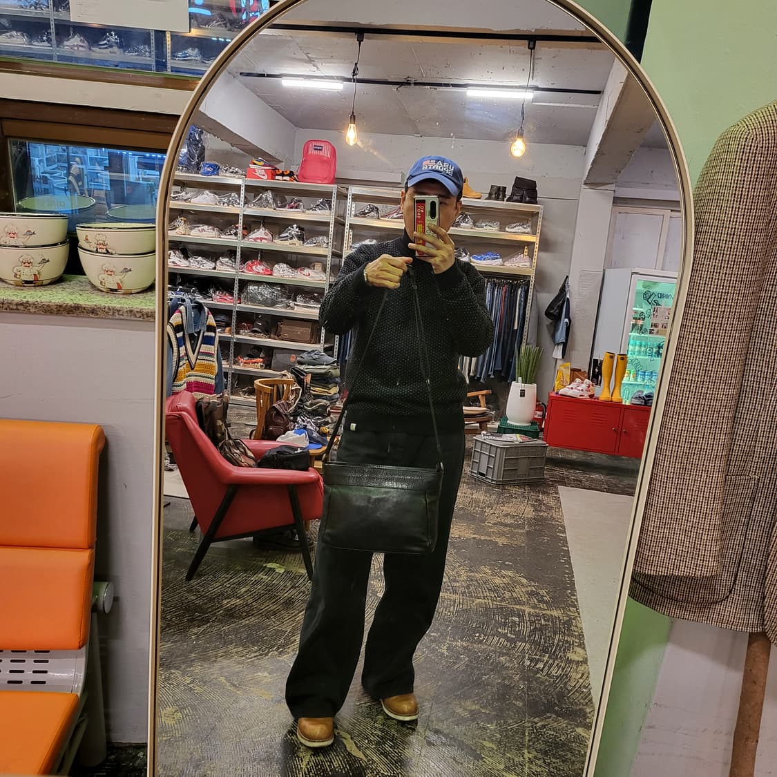 SOT 리얼 레더 크로스백 (made in Japan) 상품이미지2