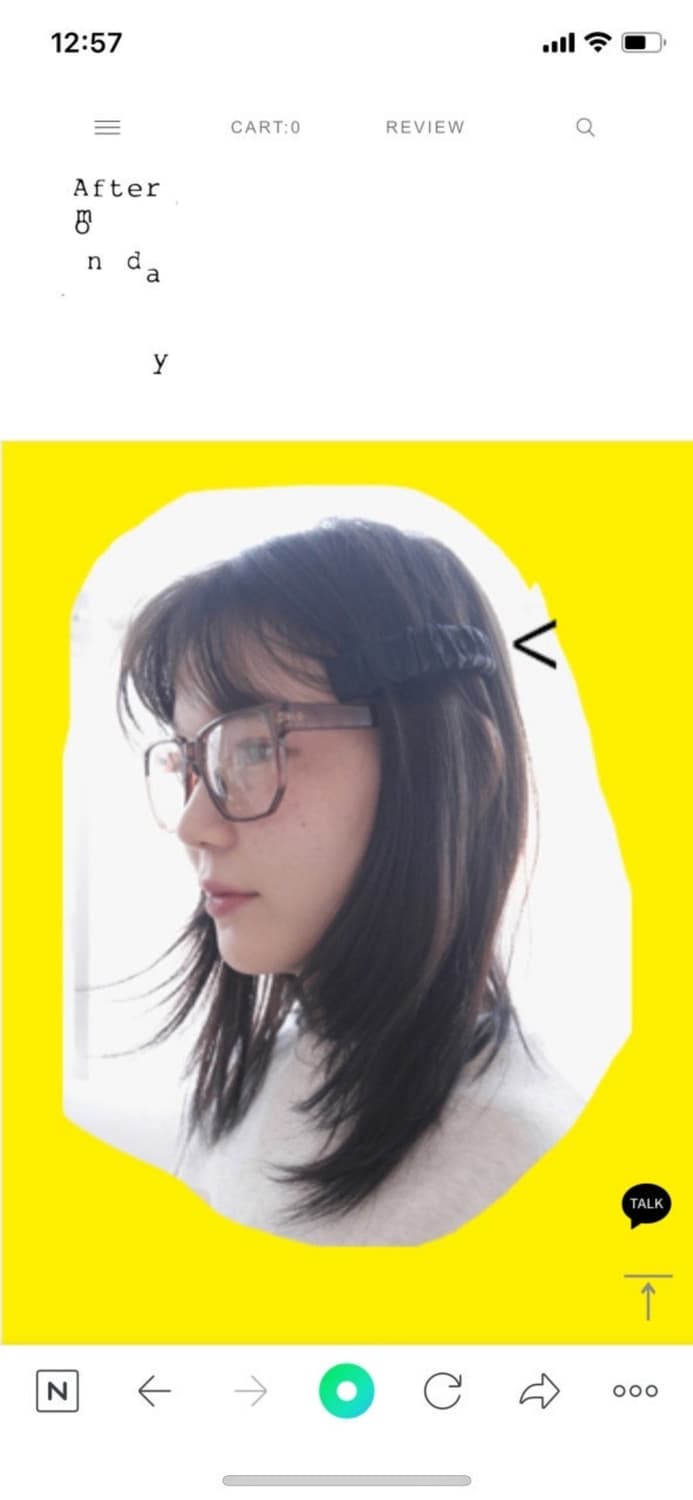 애프터먼데이 클리어브라운 글래스 안경 상품이미지1