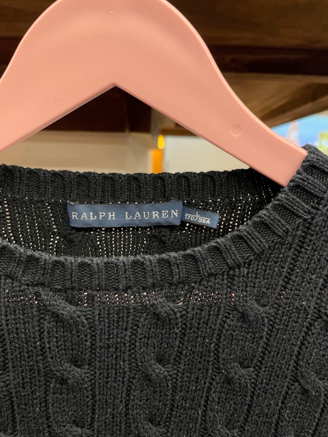 PRL 폴로 랄프로렌 라운드넥 꽈배기 니트 상품이미지5