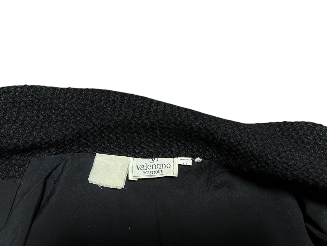 발렌티노 부티크 블랙 트위드 자켓 스커트 세트 명품셋업 상품이미지2