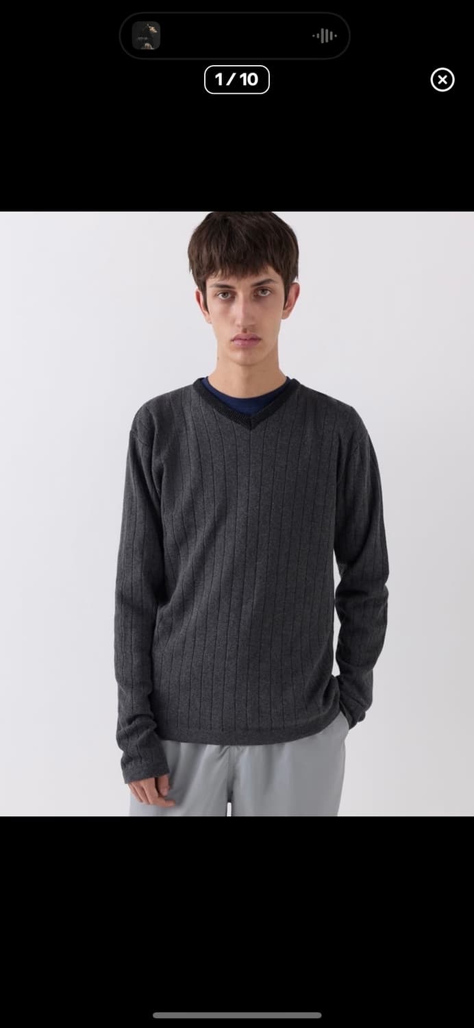 기마구아스 dante 브이넥 니트 L 상품이미지8