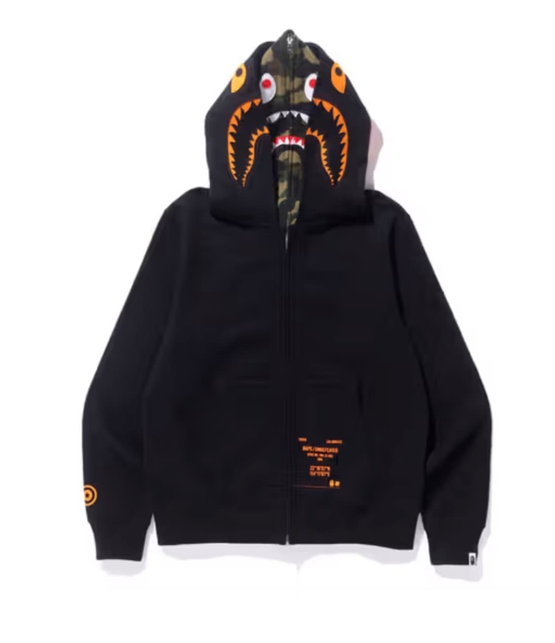 베이프 x 언디피티드 홍콩 한정판 샤크 후드 XL 상품이미지1