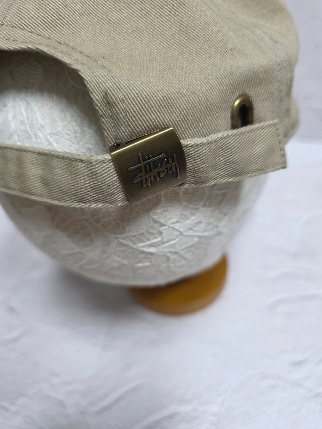 스투시  베이직 로고 로우 프로캡 베이지볼캡 모자 상품이미지5