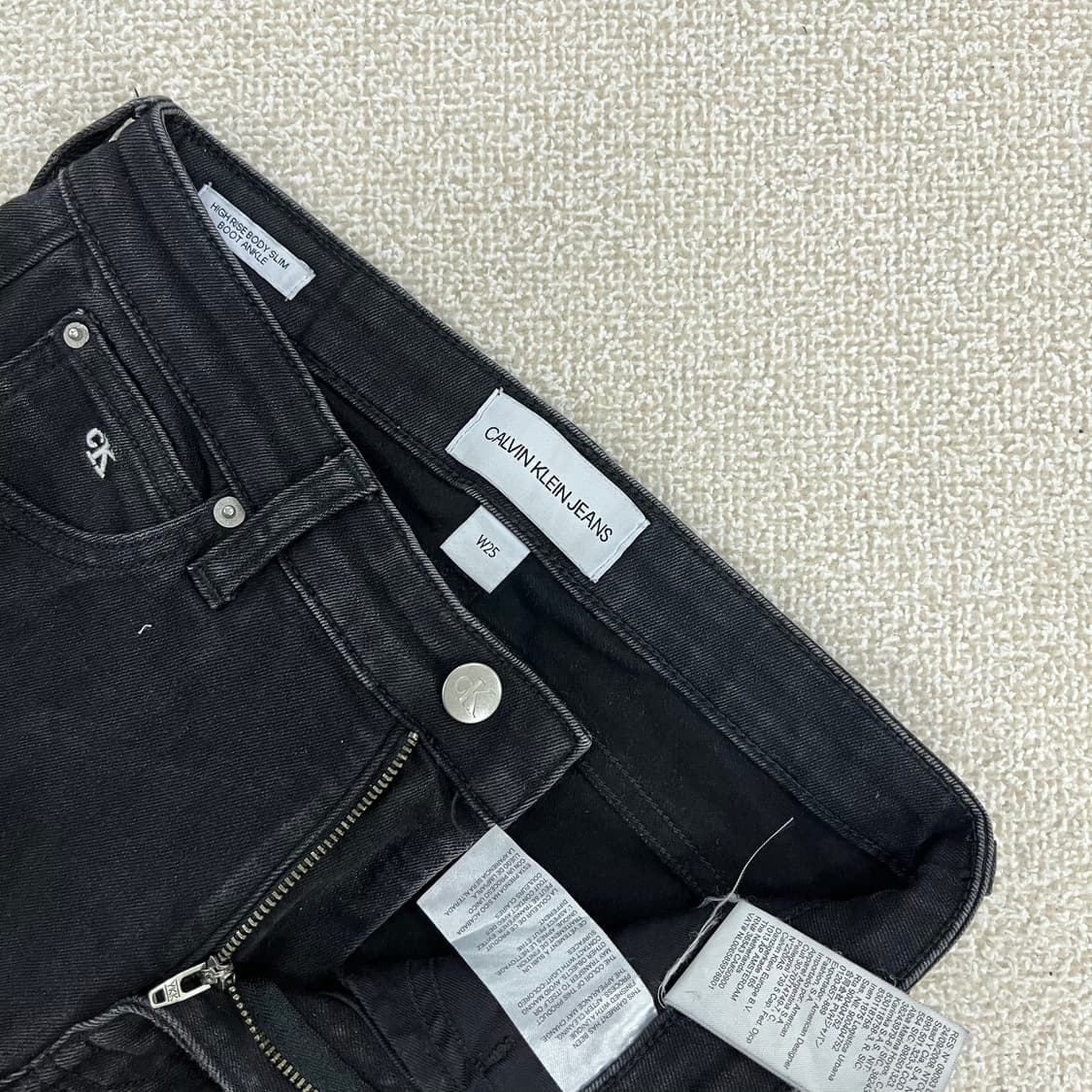 25 캘빈클라인 블랙 데님 팬츠 바지 0219M 상품이미지2