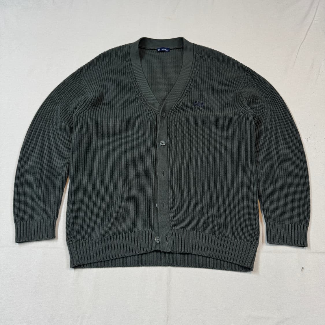 L) GAP 갭 올리브 카키 니트 가디건 상품이미지1