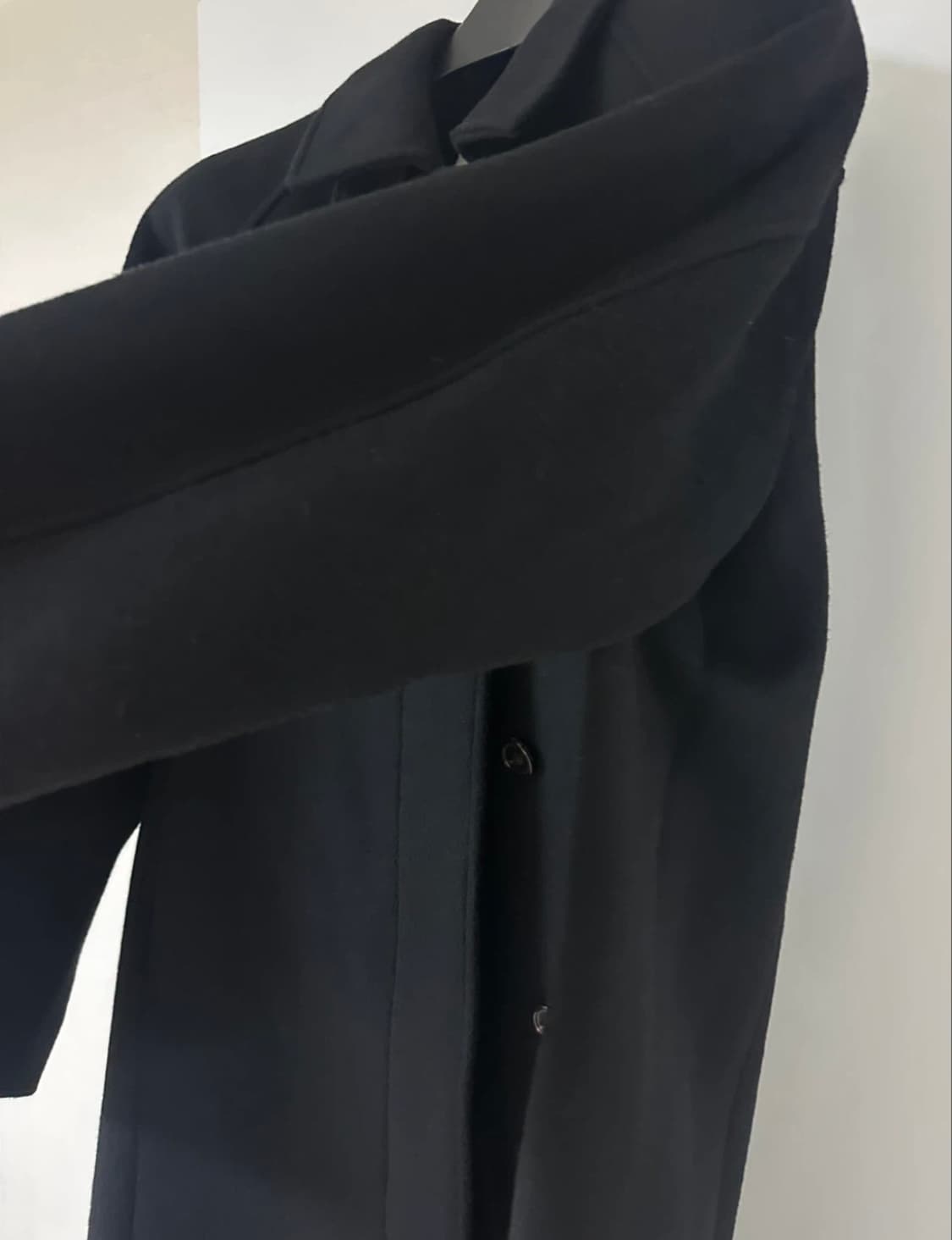 파사드패턴 캐시미어 발마칸 코트 블랙 Small 상품이미지3