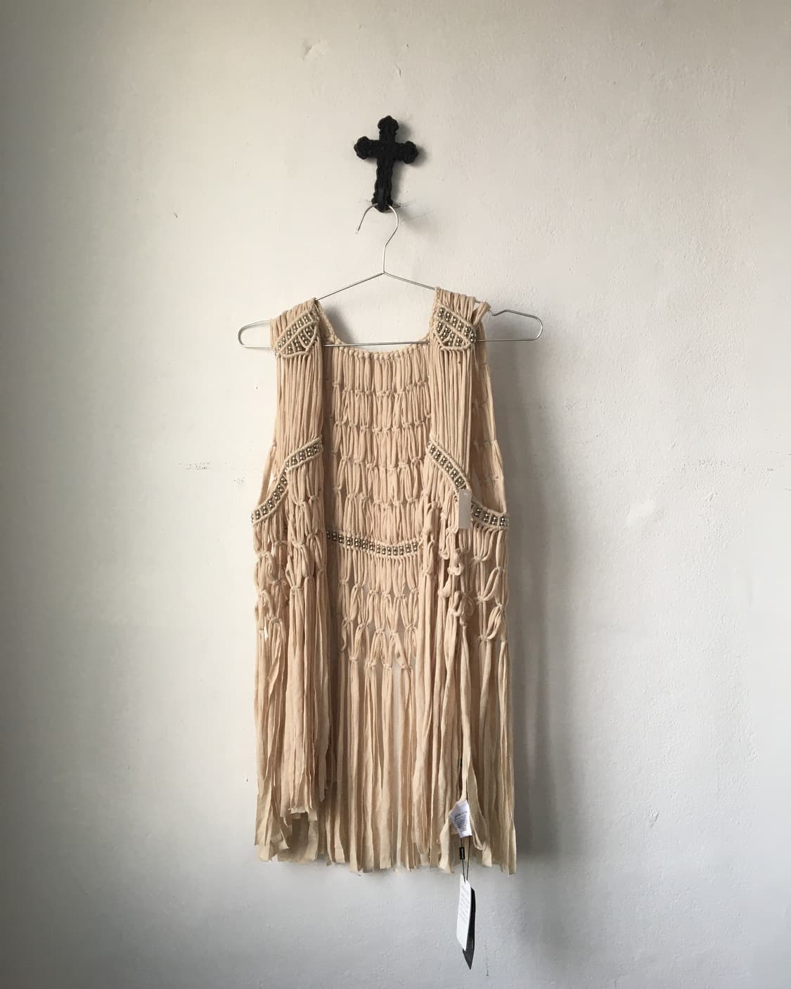 Fringe open vest 상품이미지1
