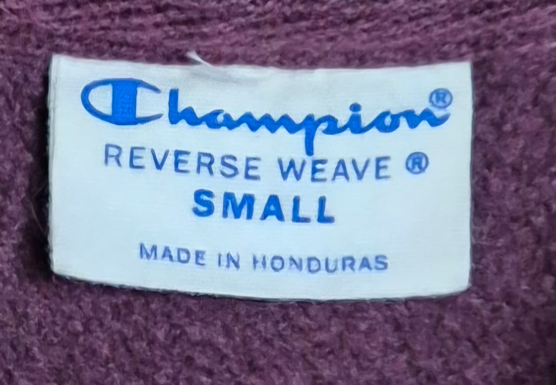 오버핏 S ) 챔피온 리버스위브 와인 기모 후드티  상품이미지3