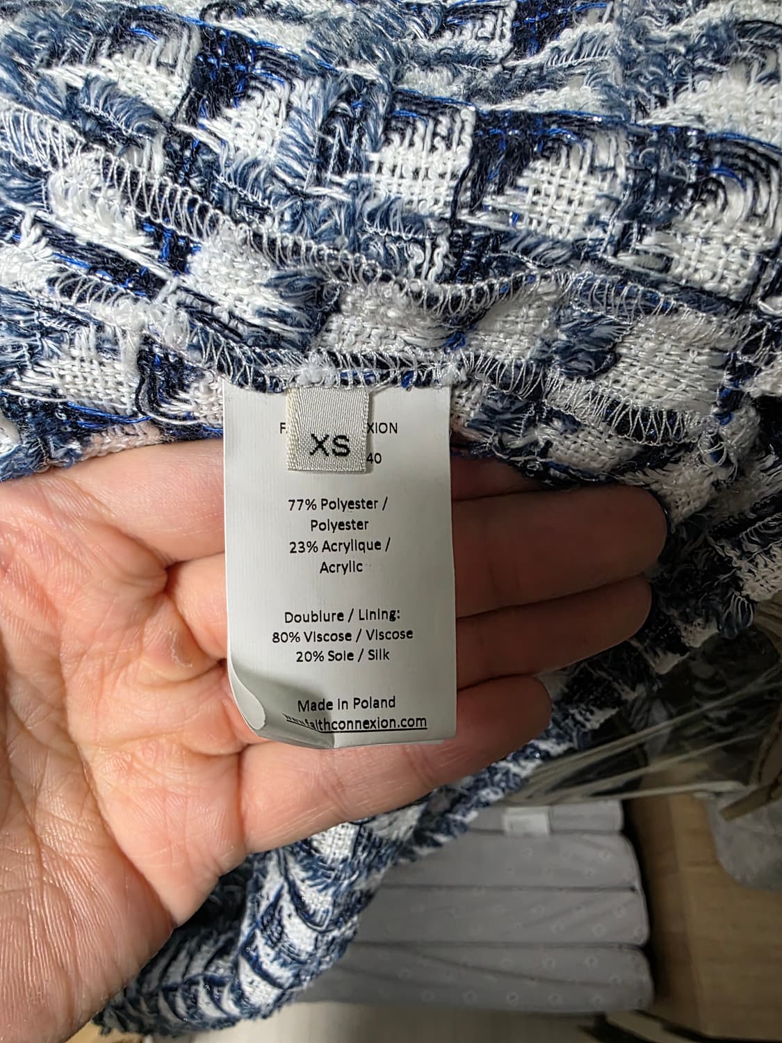 페이스커넥션 트위드 셔츠 xs사이즈

X1819T00540 상품이미지5