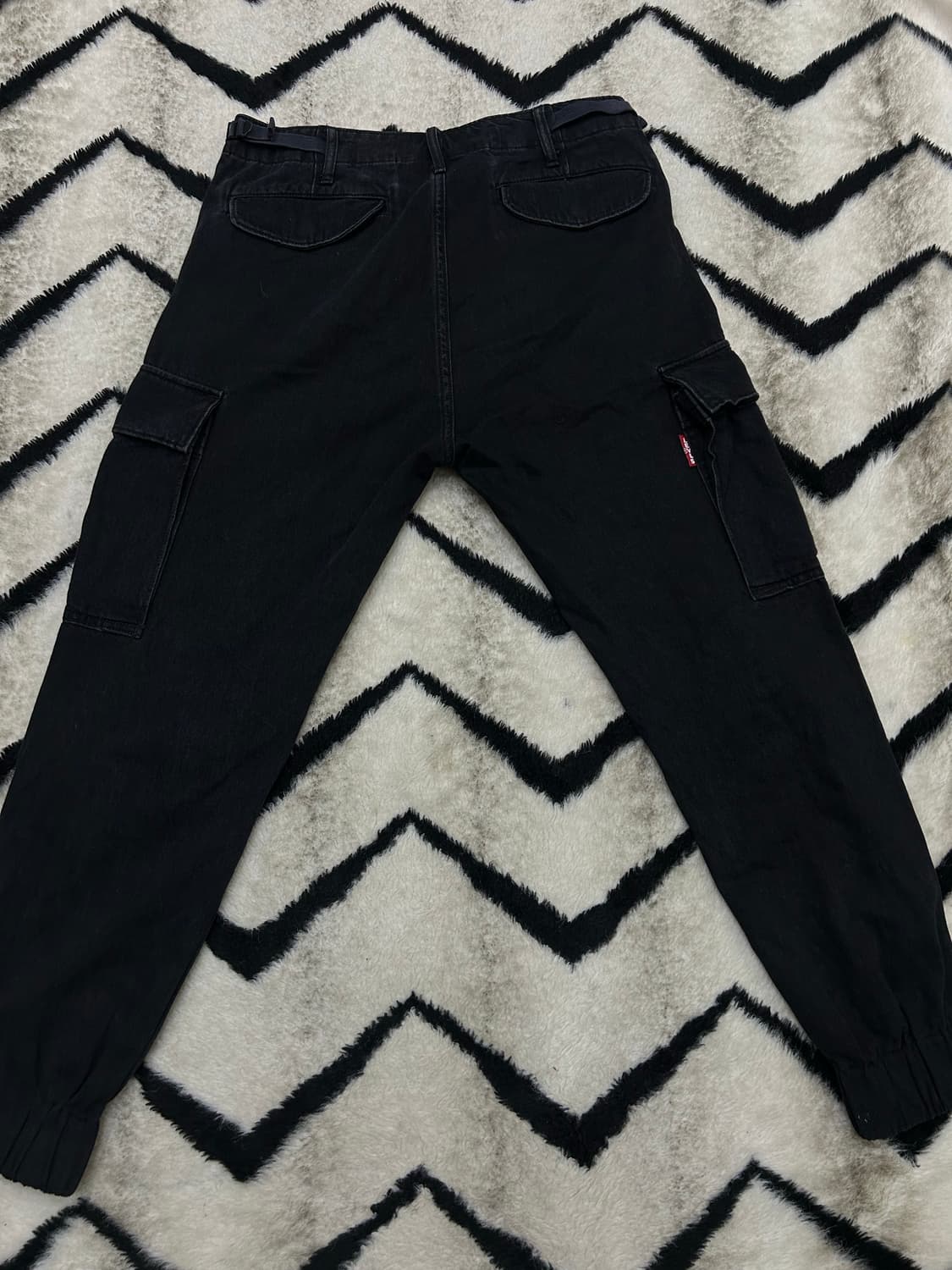 [30]리바이스 프리미엄 빅E 데미지 조거데님 팬츠/흑청 상품이미지2