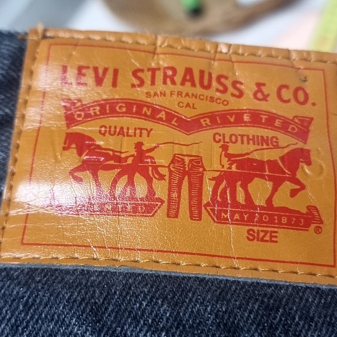 리바이스 베트멍 블랙 데님 청바지(32) 상품이미지3