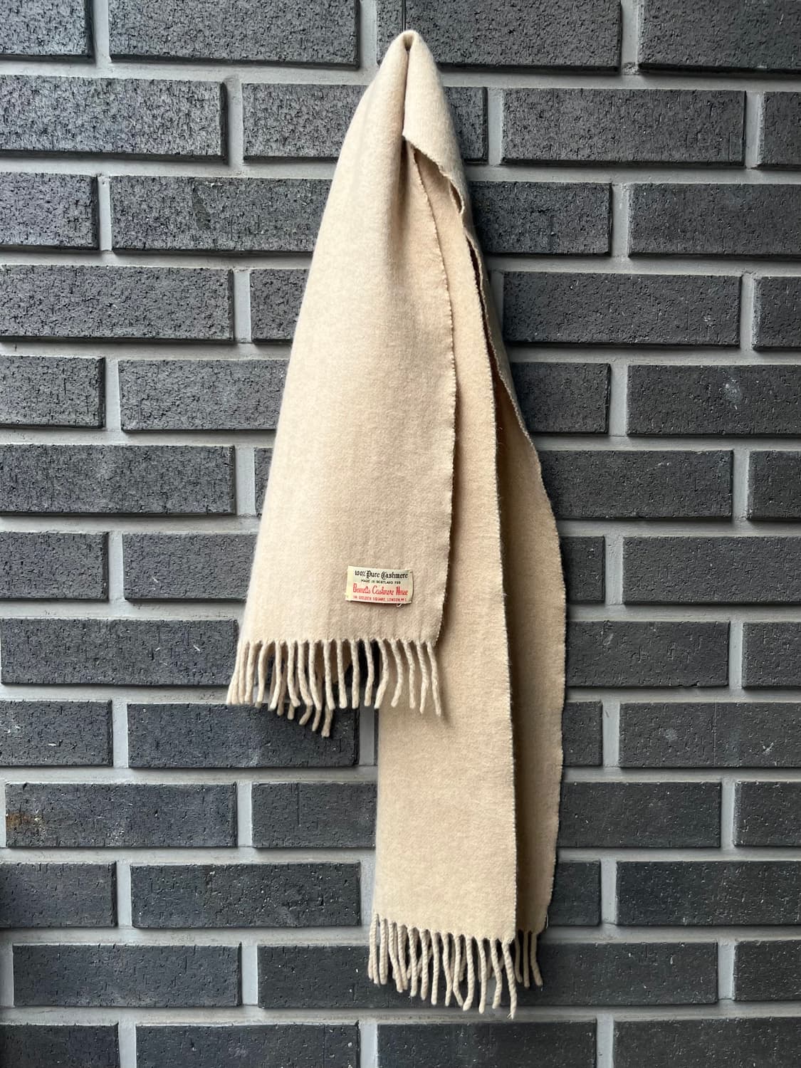 BENNETTS 캐시미어 하우스 머플러 made in SCOTLAND 상품이미지3