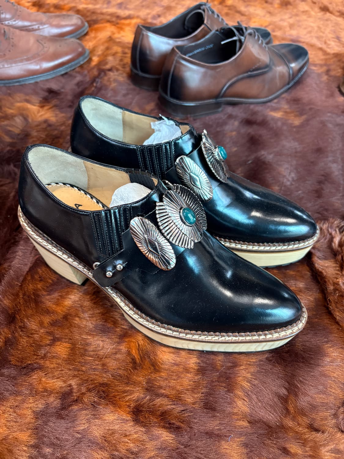 토카 풀라 우드 플렛폼 슈즈 상품이미지1