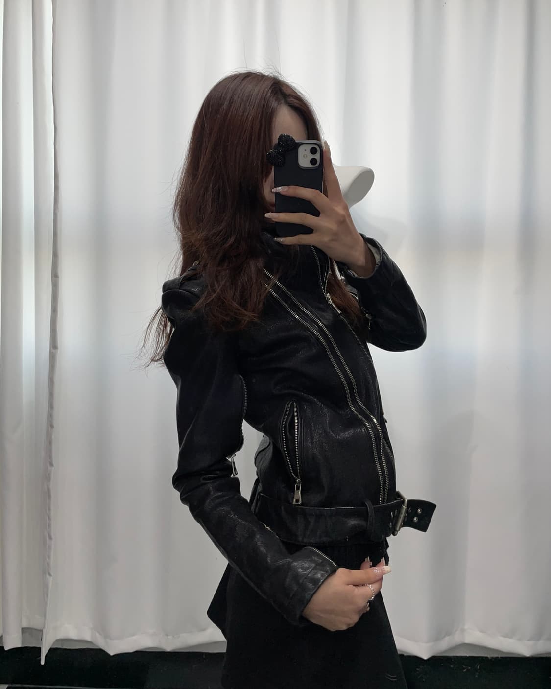 🎸블랙 디테일 레더 자켓🎸 상품이미지1