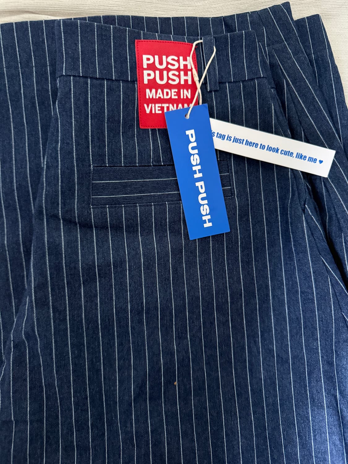 Pushpush 스트라이프 팬츠 상품이미지2
