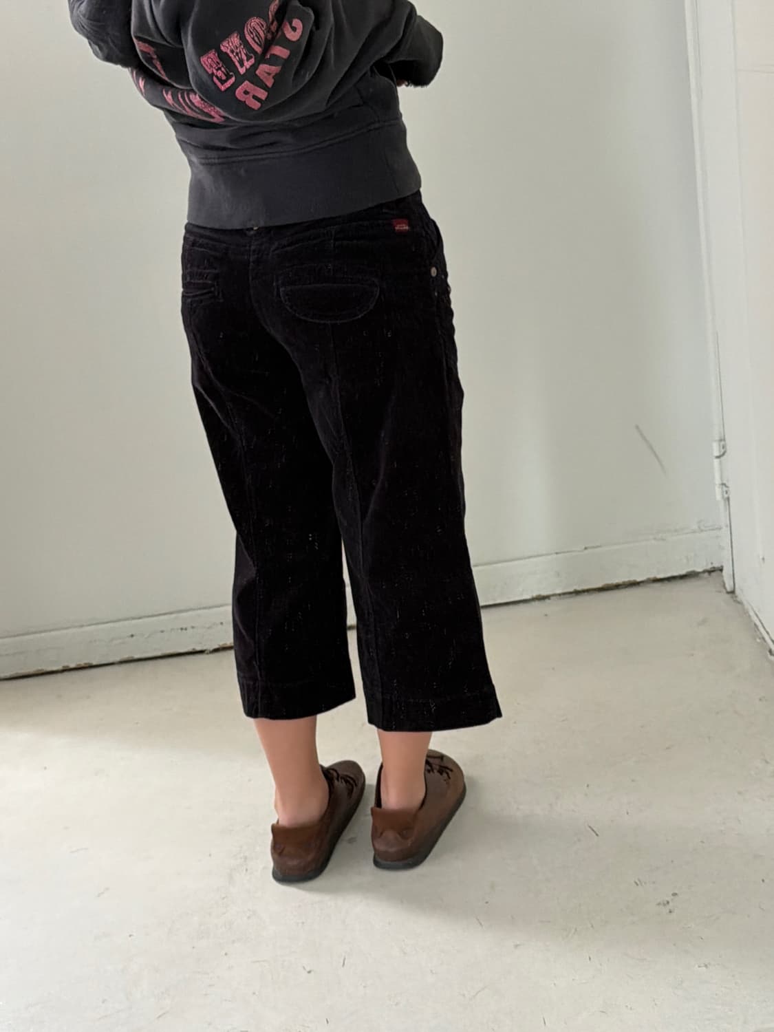 일본빈티지 Y2K 빈티지 크롭 와이드 팬츠 상품이미지4
