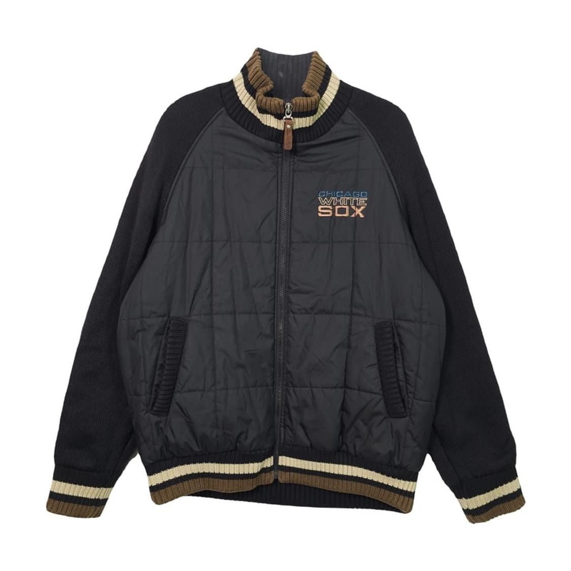 MLB 90's 니트 패딩 집업 XL 상품이미지1