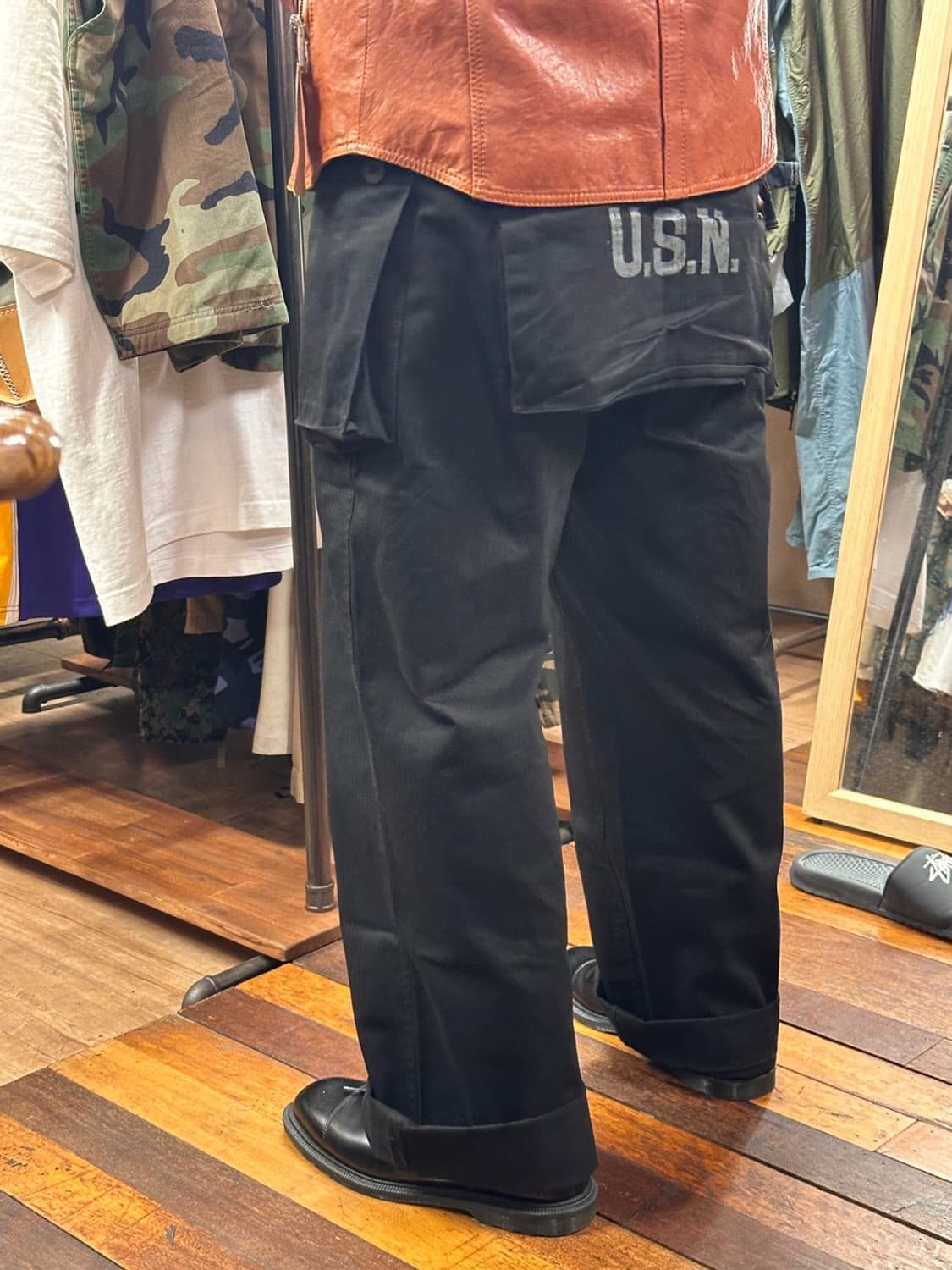 USN P44 Monkey Pants Reproduction Black 상품이미지2