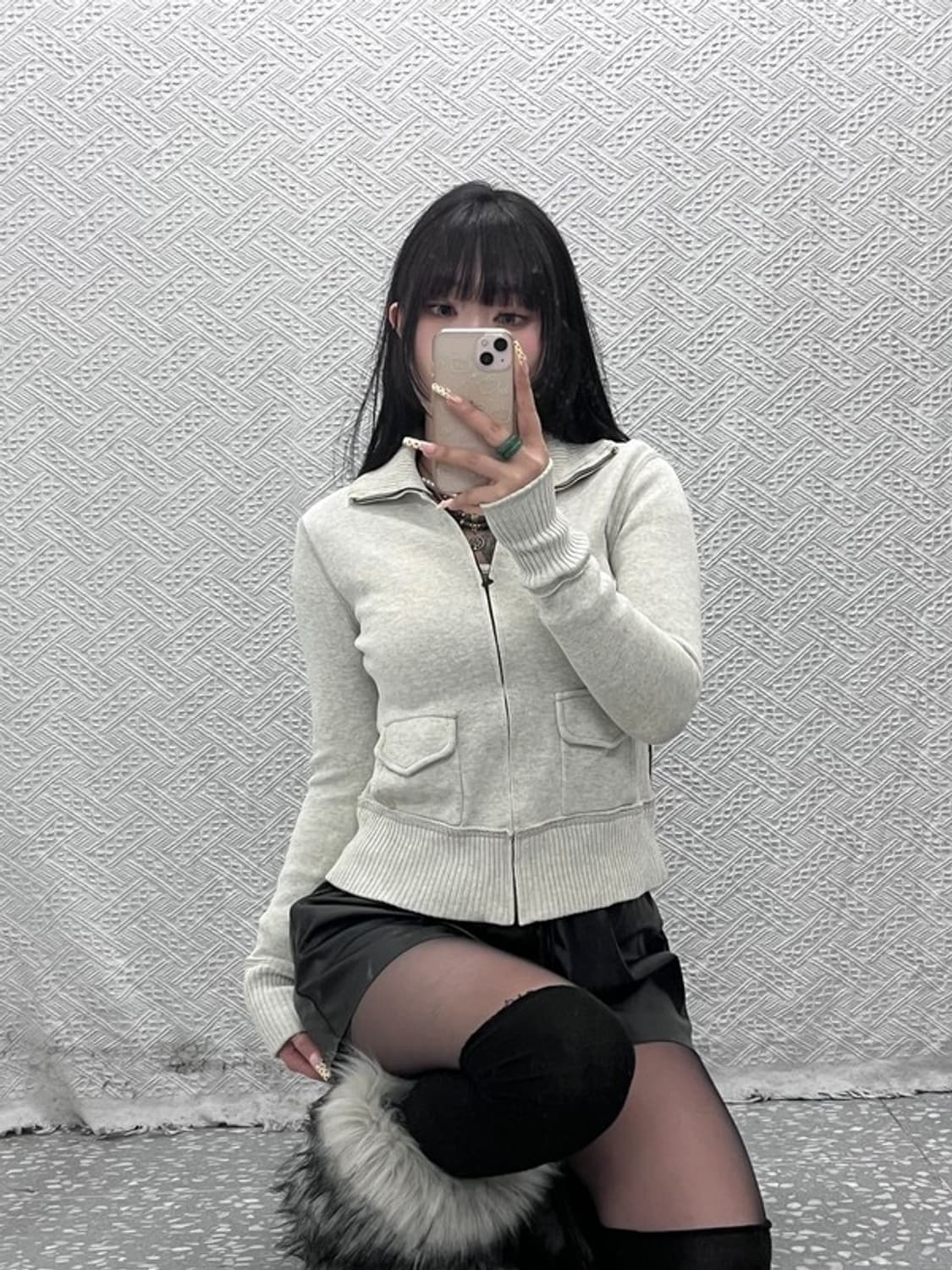 폴로 랄프로렌 빈티지 Y2K 딱붙핏 스웻 집업 M C09709 상품이미지2