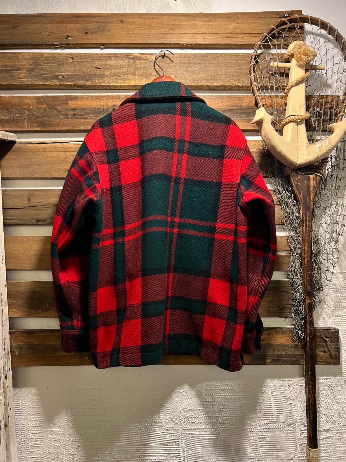 [S]80's 울리치 USA 멀티포켓 레드 타탄체크 울 셔츠 상품이미지6