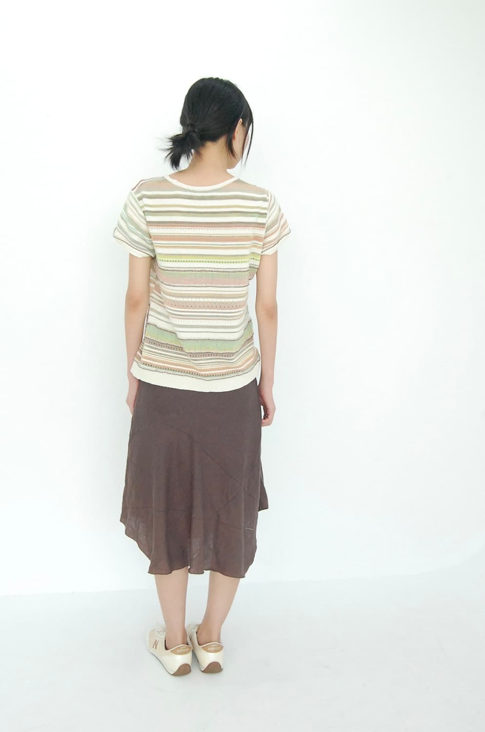 Ketty linen unbalanace skirt 상품이미지4