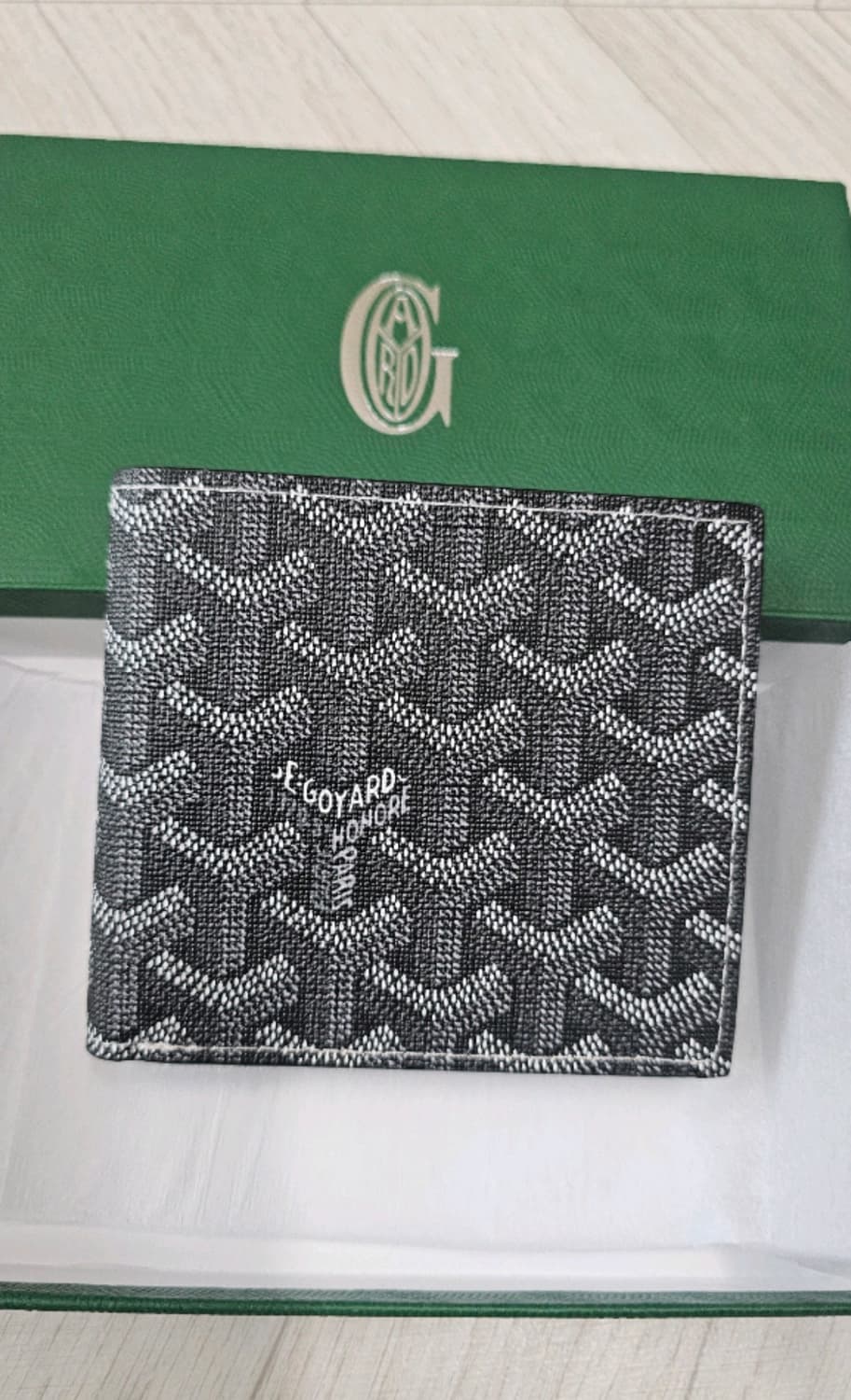 고야드 반지갑 블랙(새상품+풀박) 상품이미지1