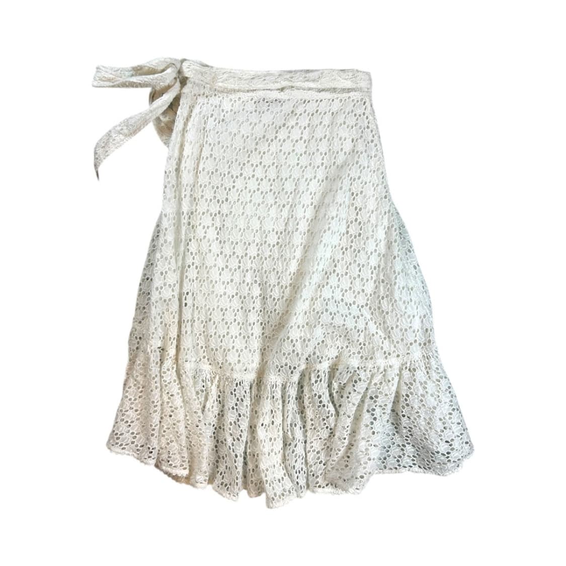 W-M) 폴로 랄프로렌 코튼 레이스 랩 스커트 화이트 BS-P-- 상품이미지6