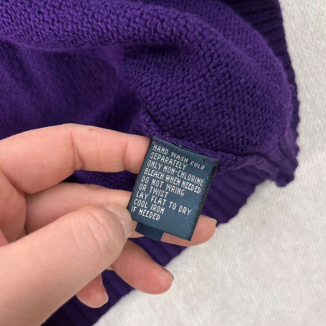 100 폴로랄프로렌 코튼 반집업 니트 상품이미지7