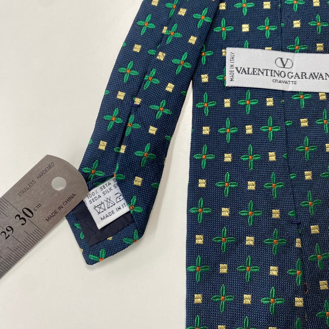 발렌티노(VALENTINO) 심플로고 정품 명품 넥타이 상품이미지5