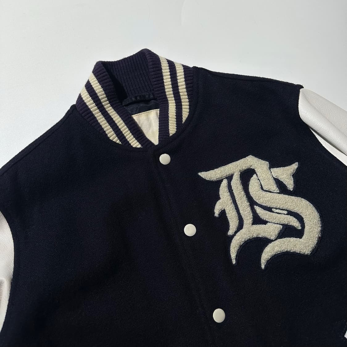 데님 앤 서플라이 랄프로렌 울 레더 바시티 자켓 상품이미지3