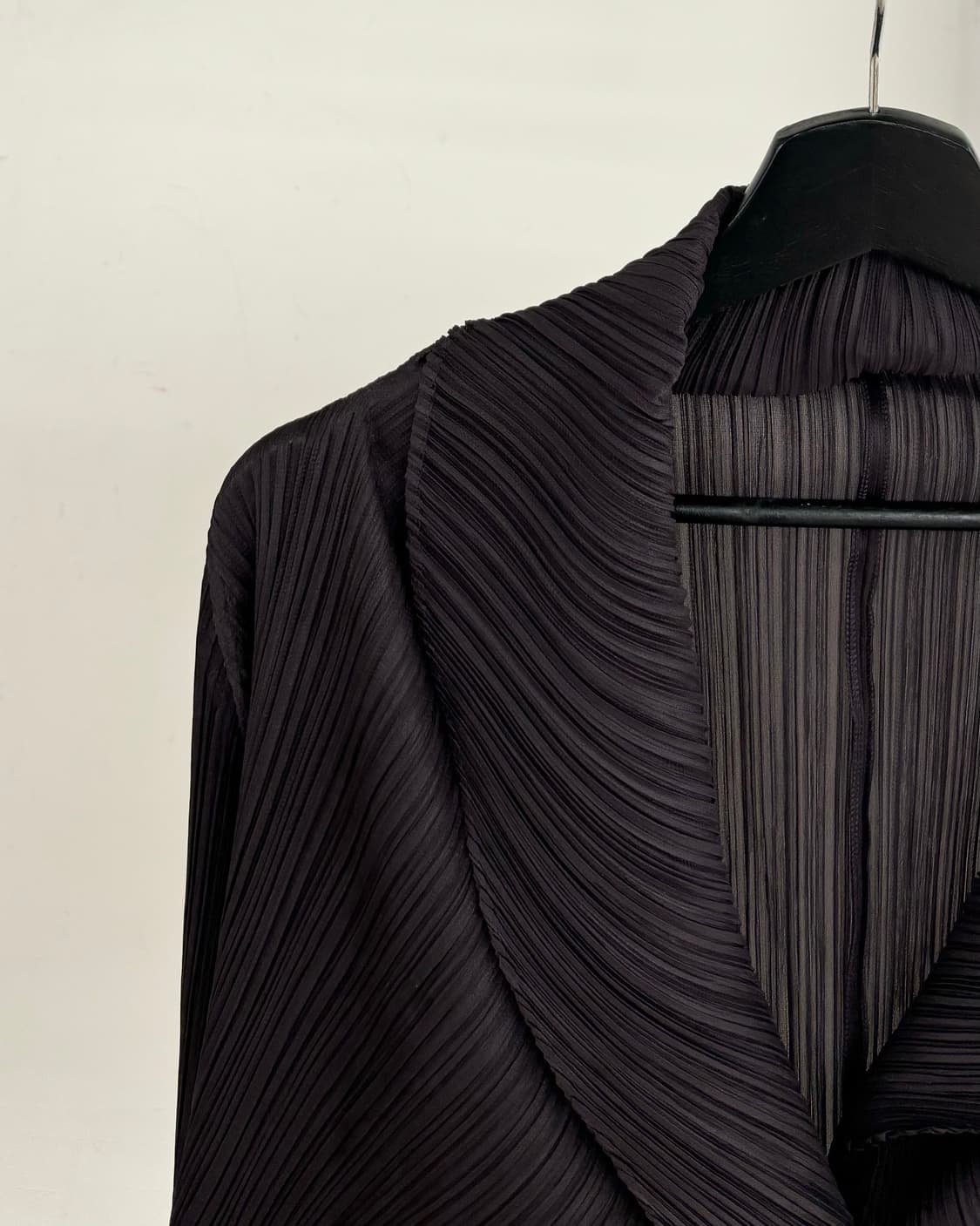 플리츠 플리즈 퍼플 브라운 가디건 상품이미지3