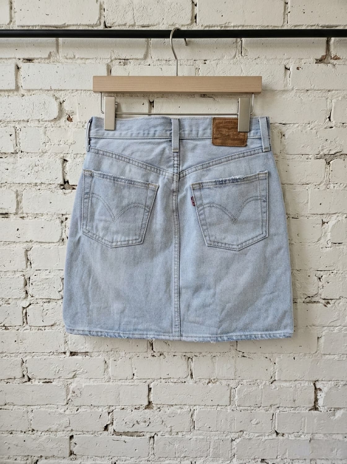 리바이스 데님 스커트 W25 연청 상품이미지2