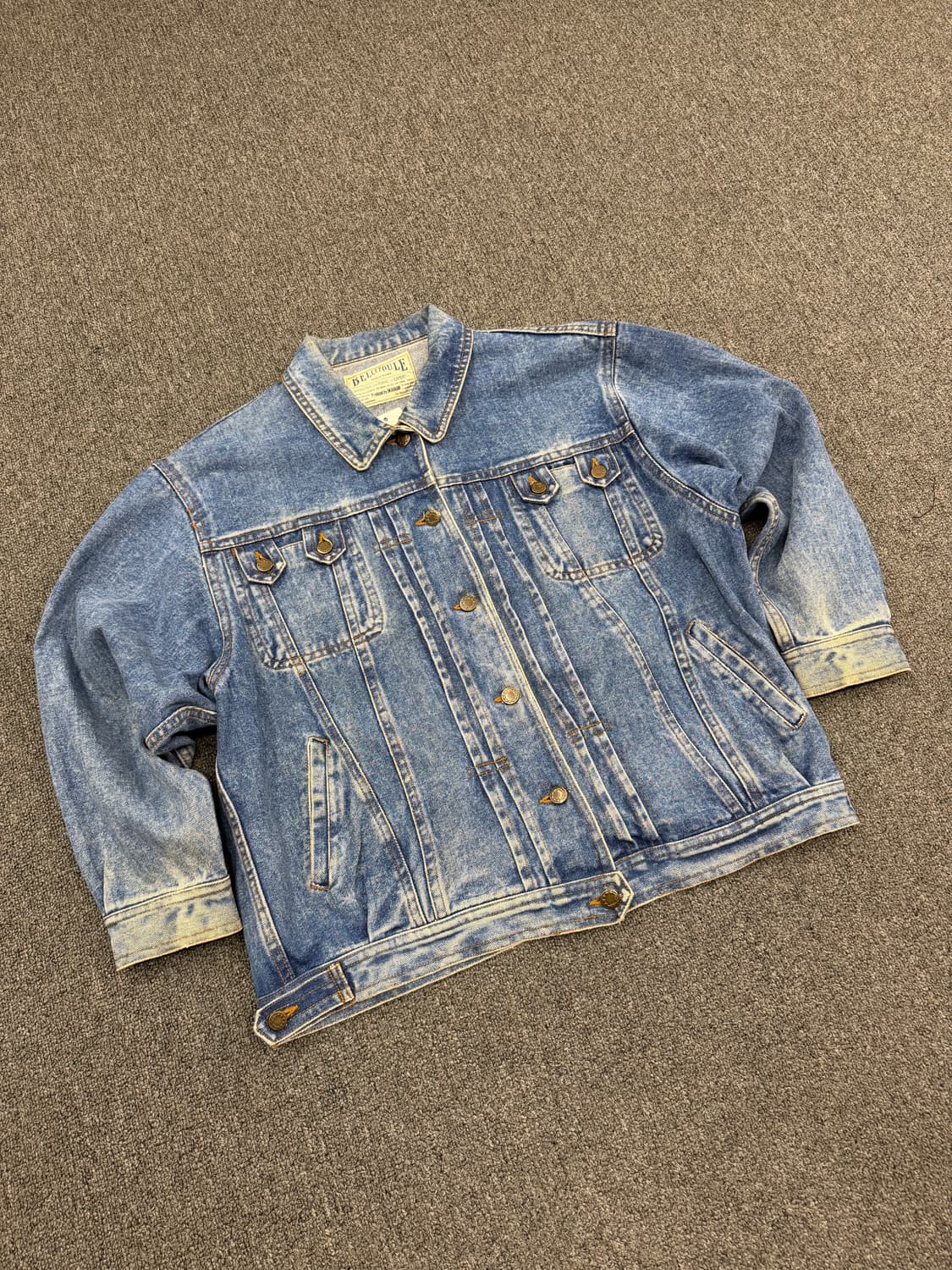 OS) Bellepoele 빈티지 워싱 데님 자켓 상품이미지1