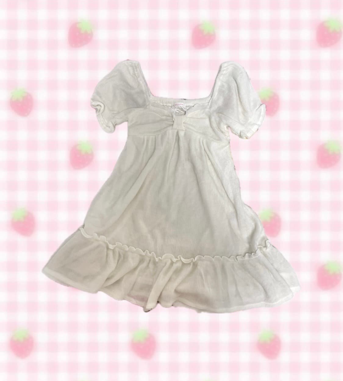 리즈리사 화이트퍼 미디 원피스 달천깔라떼갸루핀터레스트핀터깔히메갸루입질연 상품이미지1