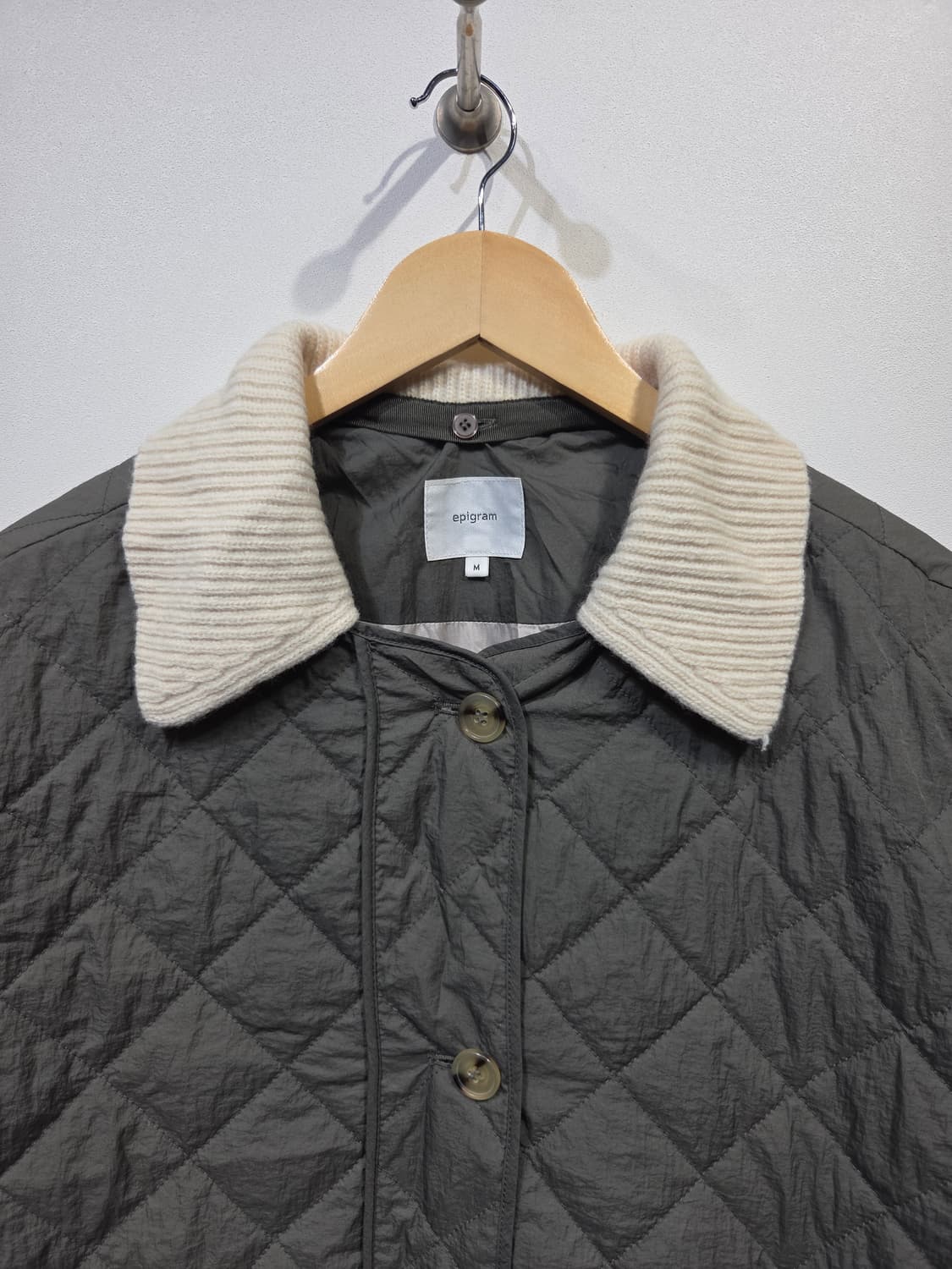 epigram 에피그램 니트 카라 퀼팅 자켓 상품이미지3