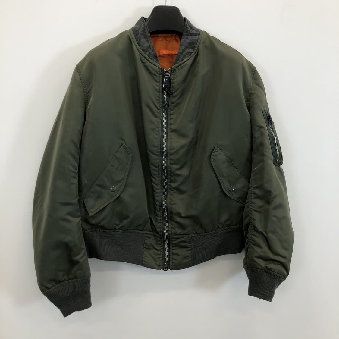 90s USA 알파 MA-1 플라이트 블루종 L 상품이미지1