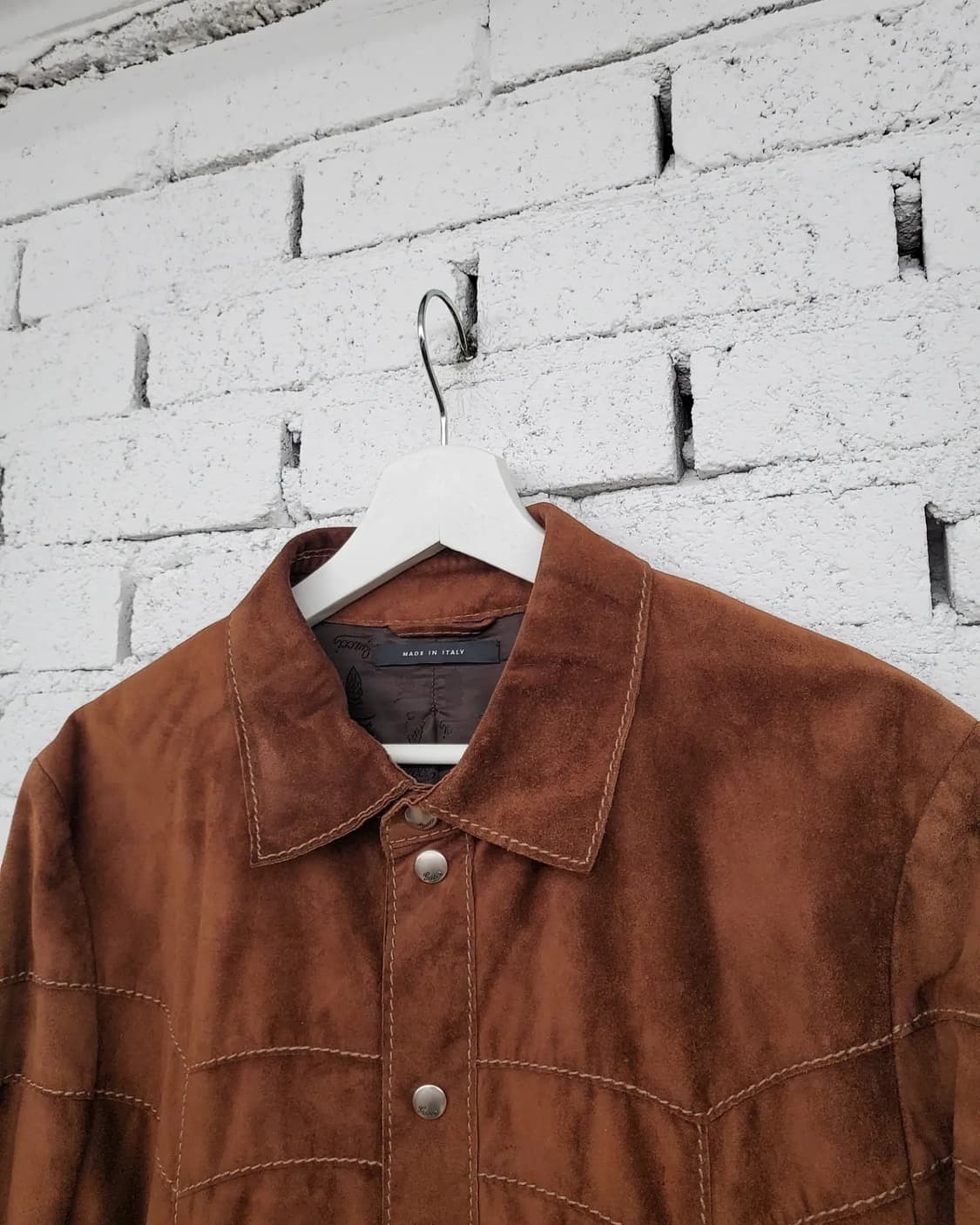 구찌 스티치 스웨이드 자켓 상품이미지4