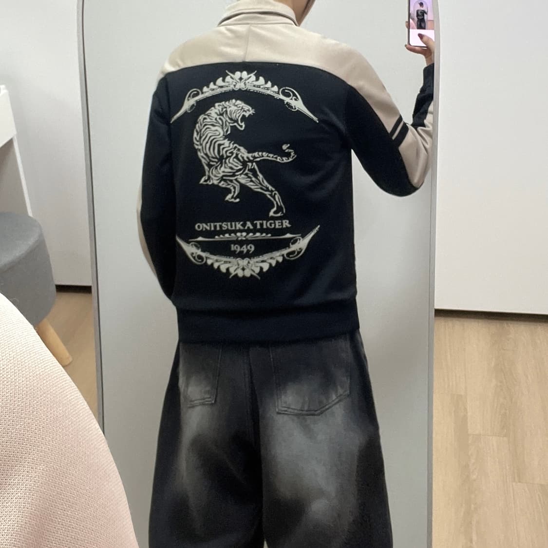 오니츠카타이거 올드스쿨 타이거 백로고 트랙탑 져지 상품이미지1