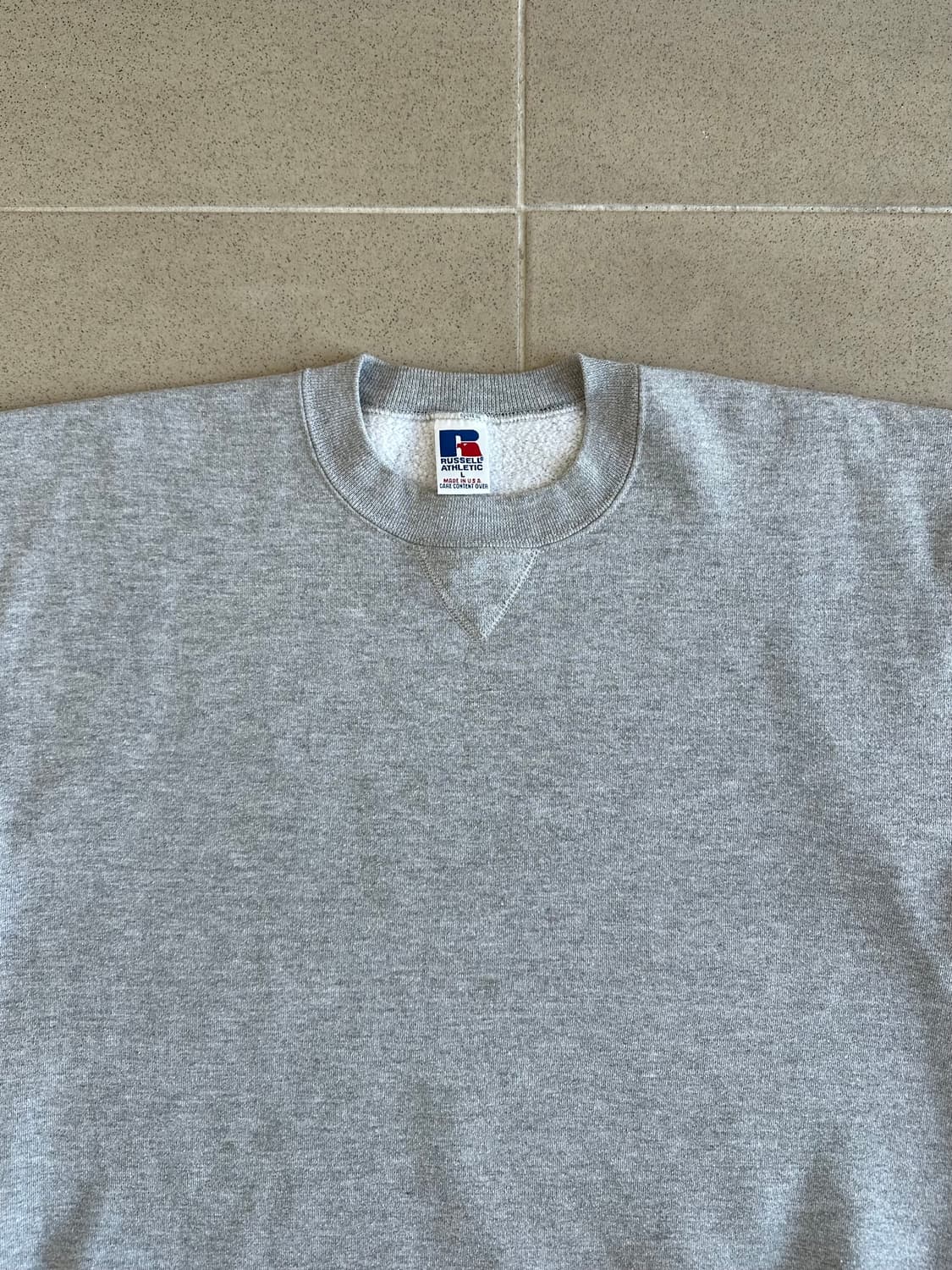 90s 빈티지 러셀 스웻셔츠 그레이 L USA 상품이미지4