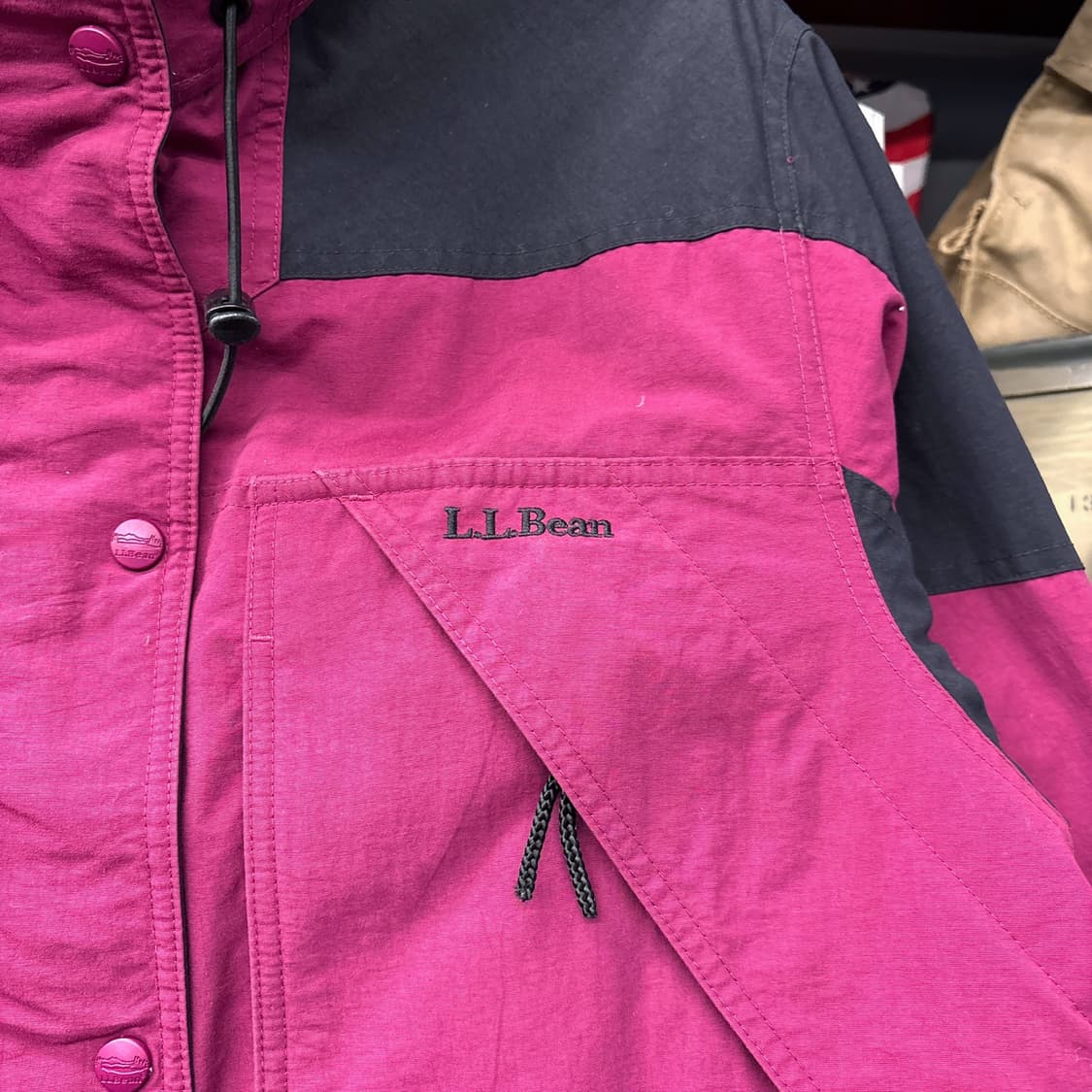 90s 우먼스 엘엘빈 플럼 미드 코튼 마운틴 파카 N166 상품이미지5