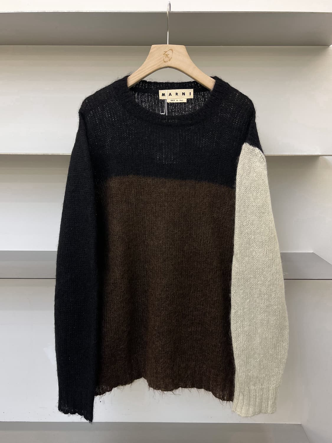 마르니 16aw 컬러블록 모헤어 스웨터 상품이미지1