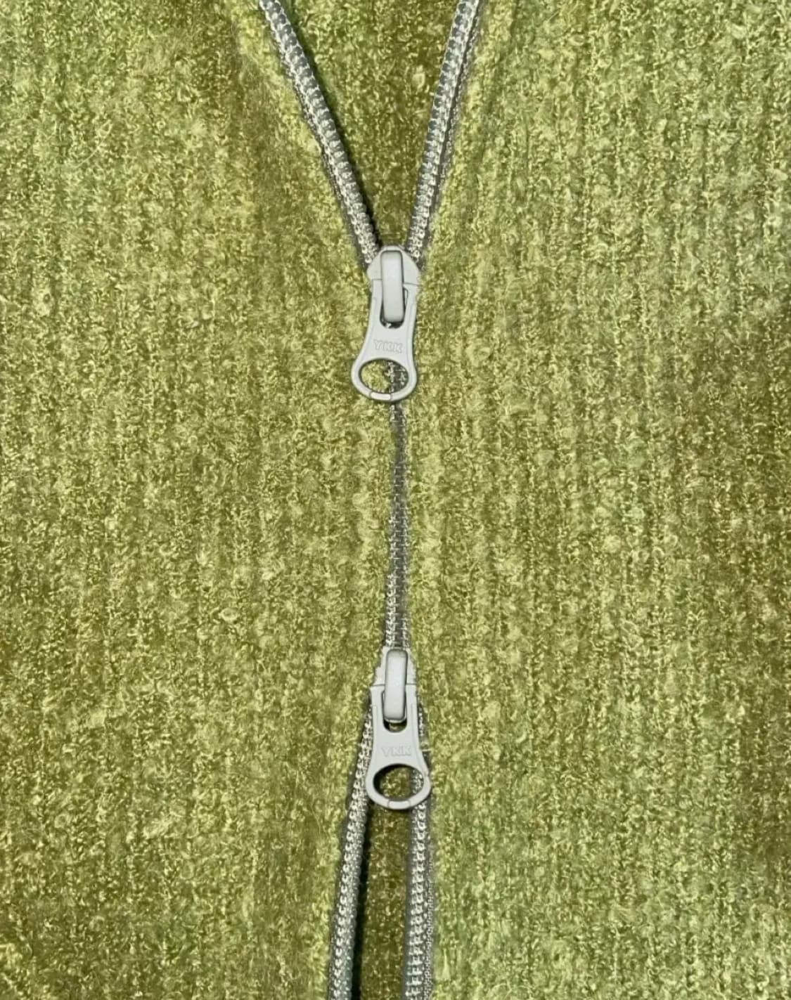 스컬프터 부클 니트 집업 아보카도 XS 상품이미지4