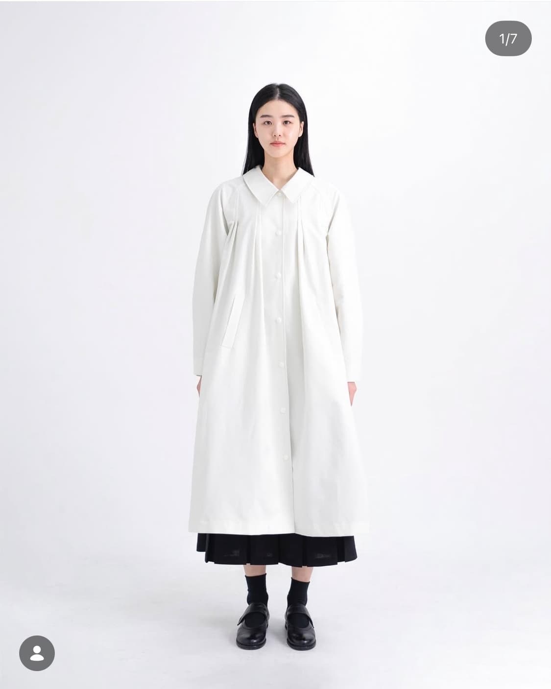 유노이아 트렌치 코트 블랙 상품이미지1