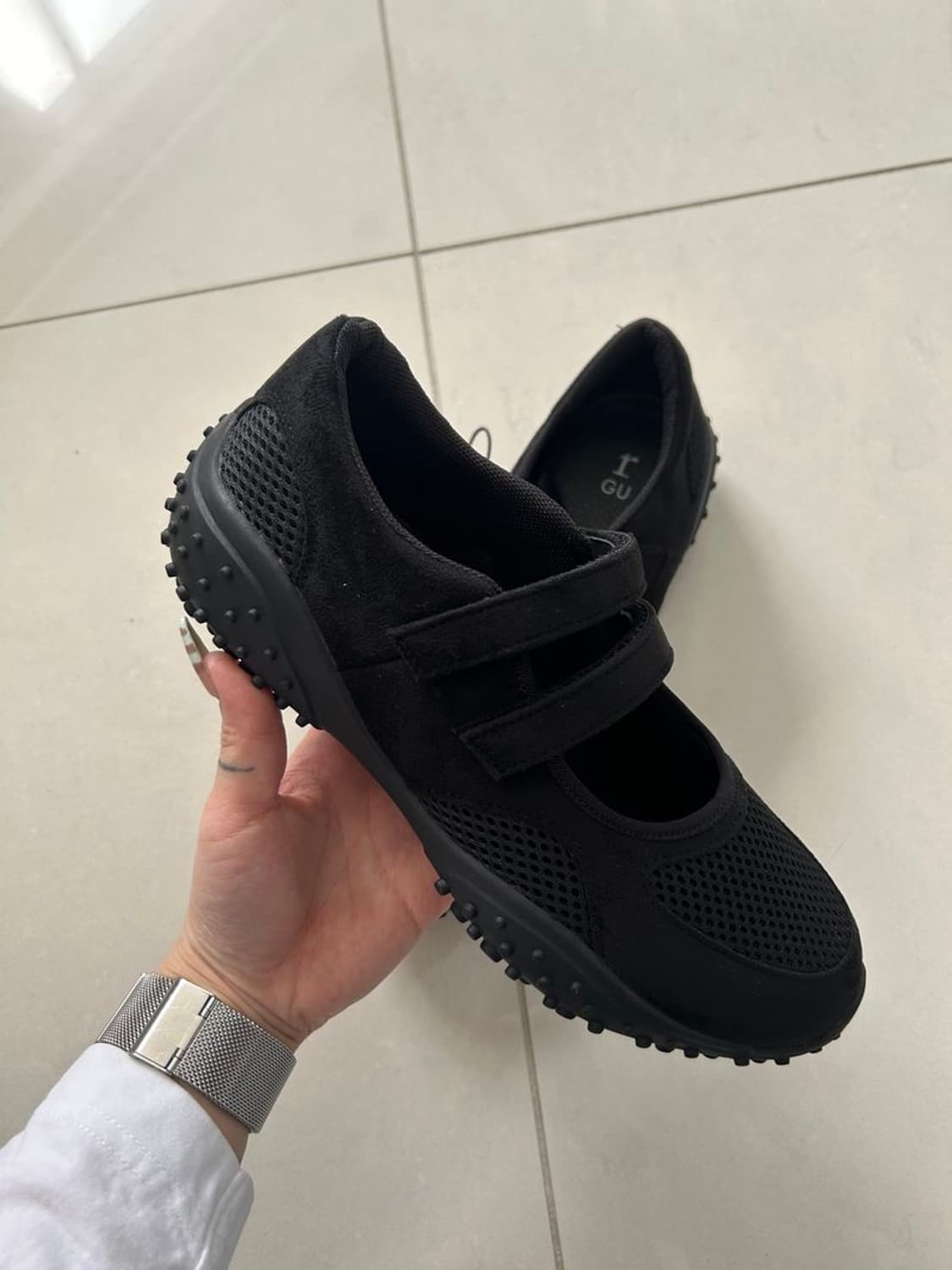 DOUBLE STRAP BALLET SNEAKERS 더블스트랩 발레 슈즈 상품이미지1