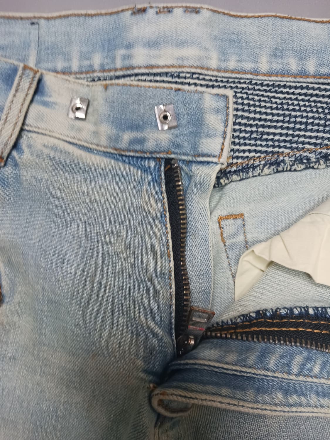 [30] 발망 라이트블루 워싱 바이커진 청바지 상품이미지6