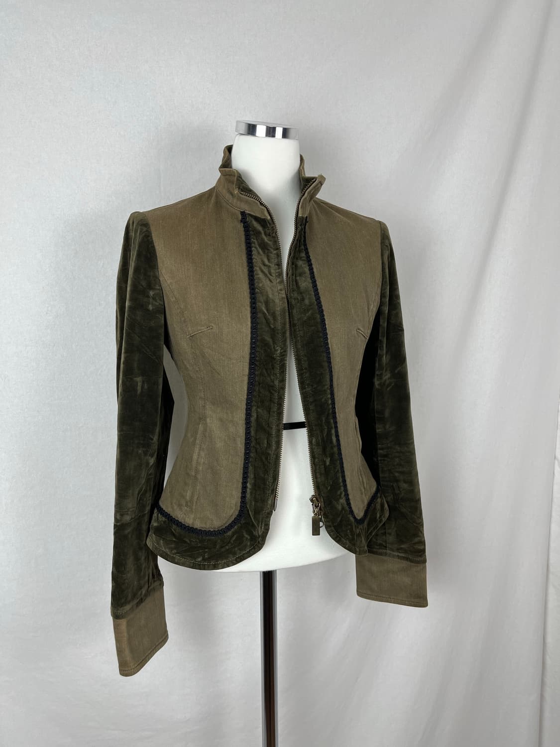 Vintage (maede in japan) 벨벳 도킹자켓 상품이미지1