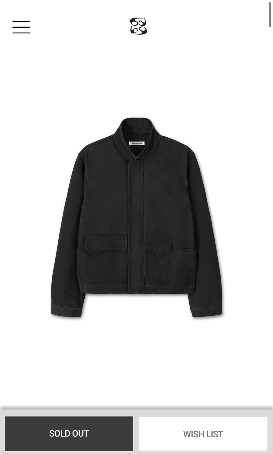 9999아카이브 하이넥 포켓 자켓 black 2size 상품이미지1