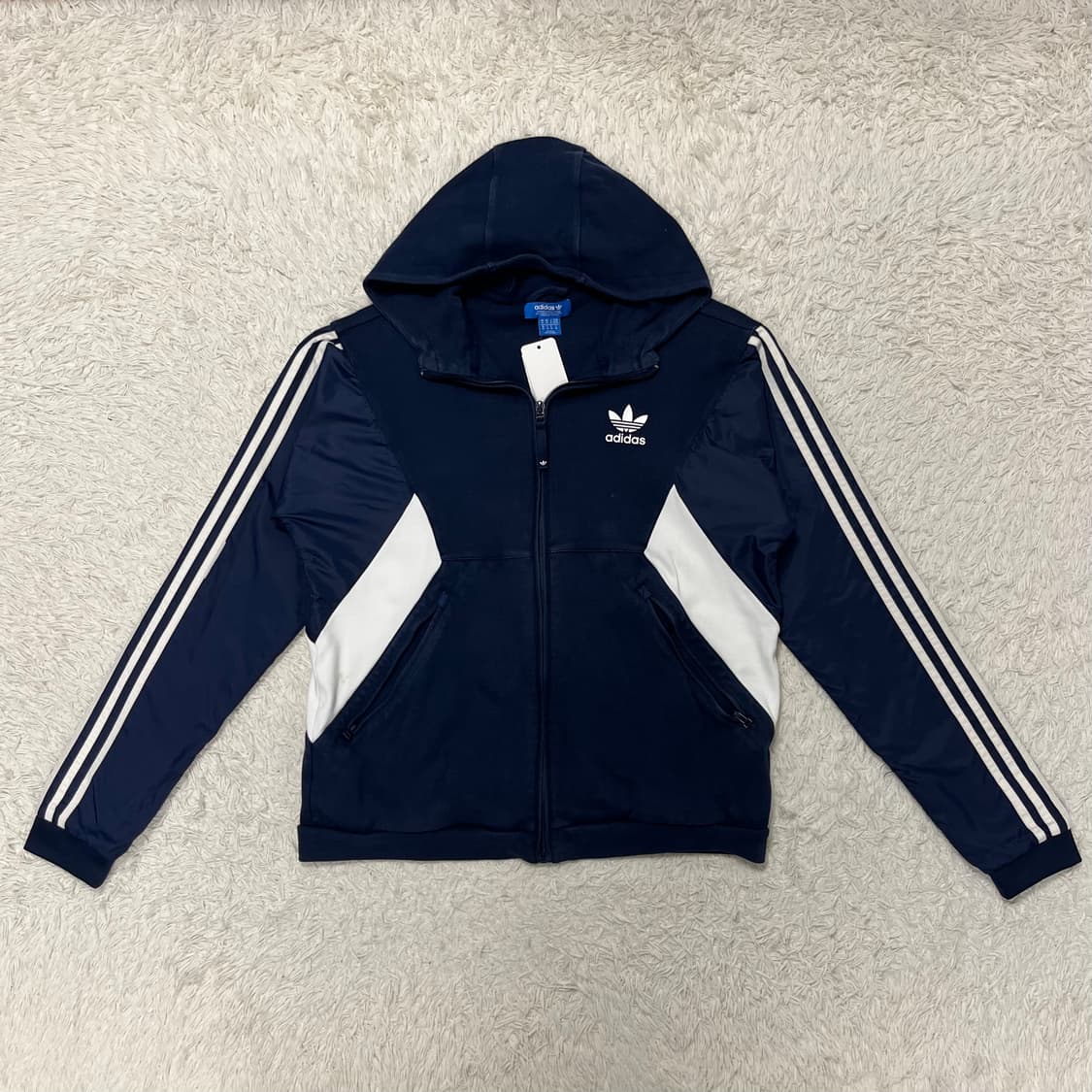 Adidas navy Europa zip-up hoodie 상품이미지4