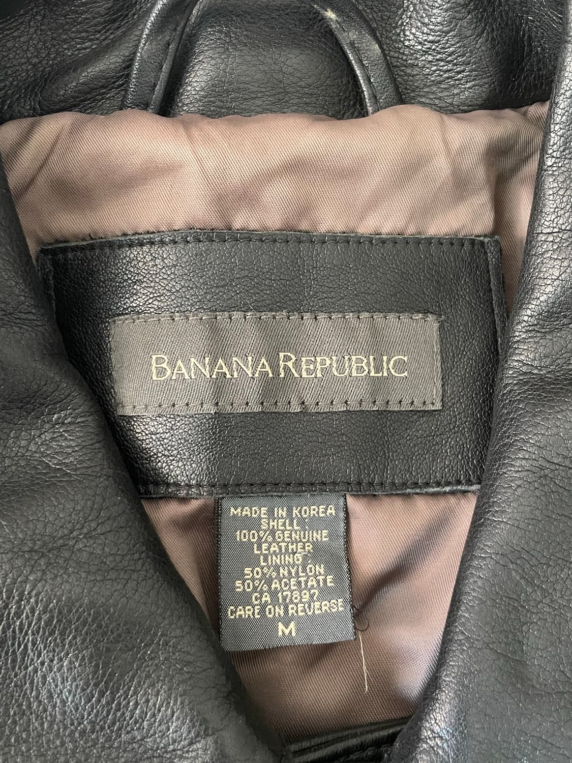 빈티지 바나나리퍼블릭 레더 카코트 상품이미지4